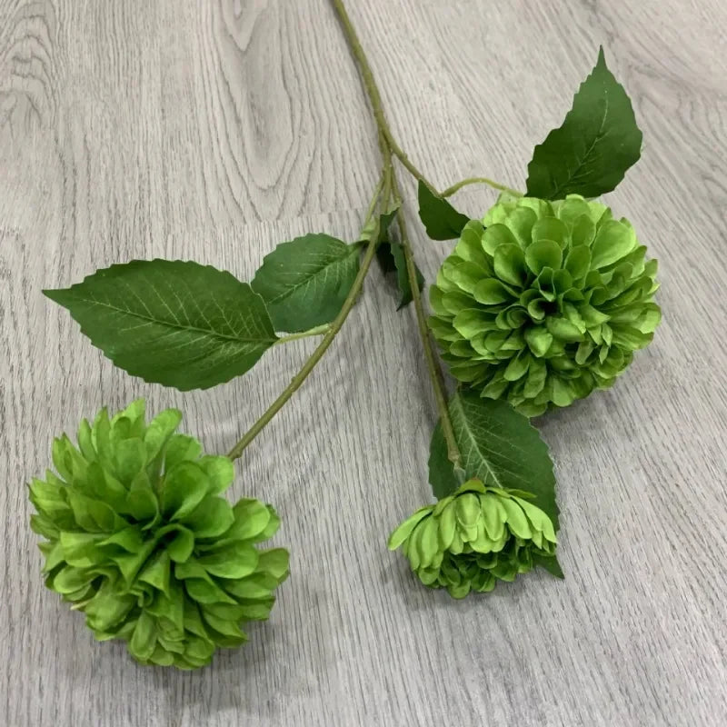 Lifelike Artificial Hydrangea Flowers Bulk – 3-Head Silk Hydrangea Branch