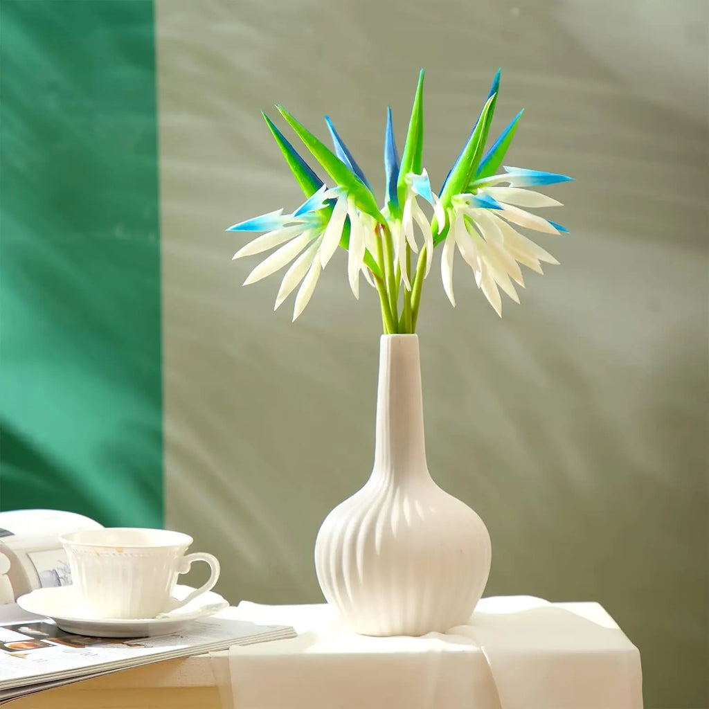 10PCS Artificial Bird of Paradise Flowers Bulk – 22 Inch Faux Strelitzia Stems