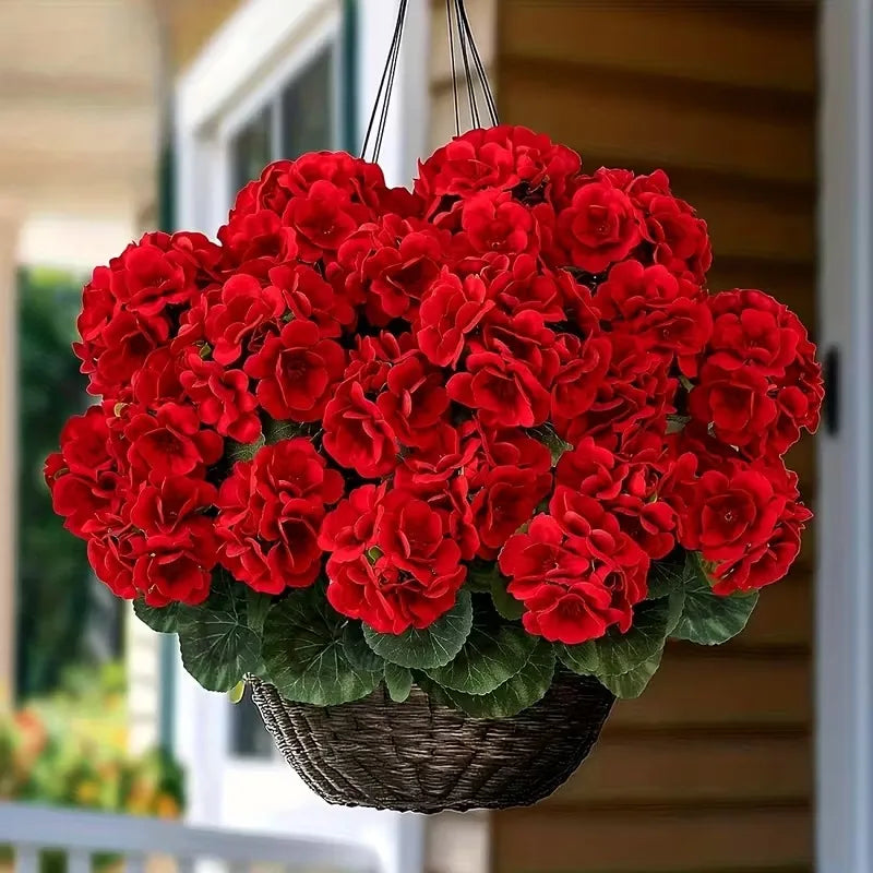 Artificial Begonia Flowers Bulk 1–8PCS