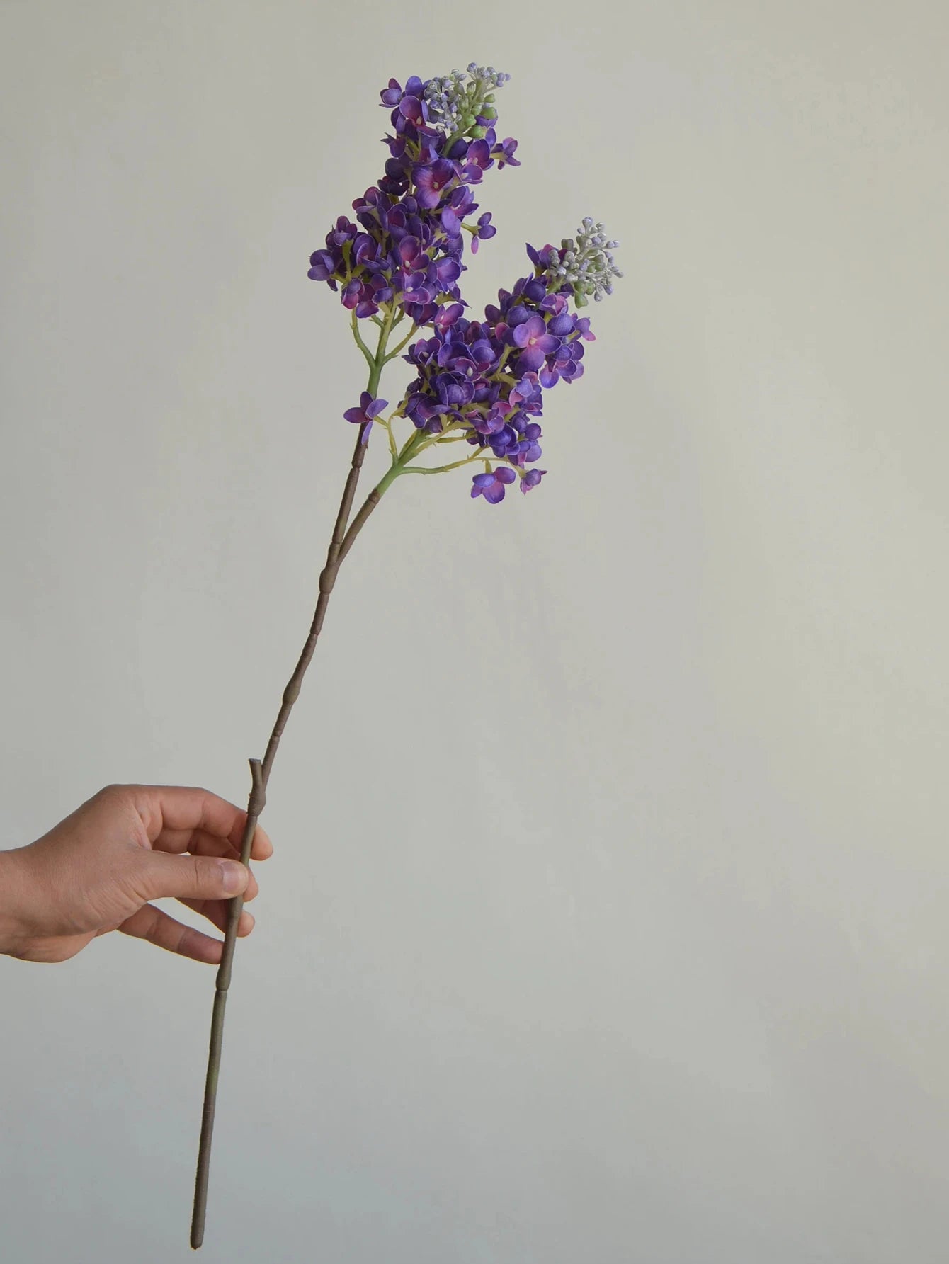Artificial Purple Lilac Branch – 24.8" Real Touch Flowers