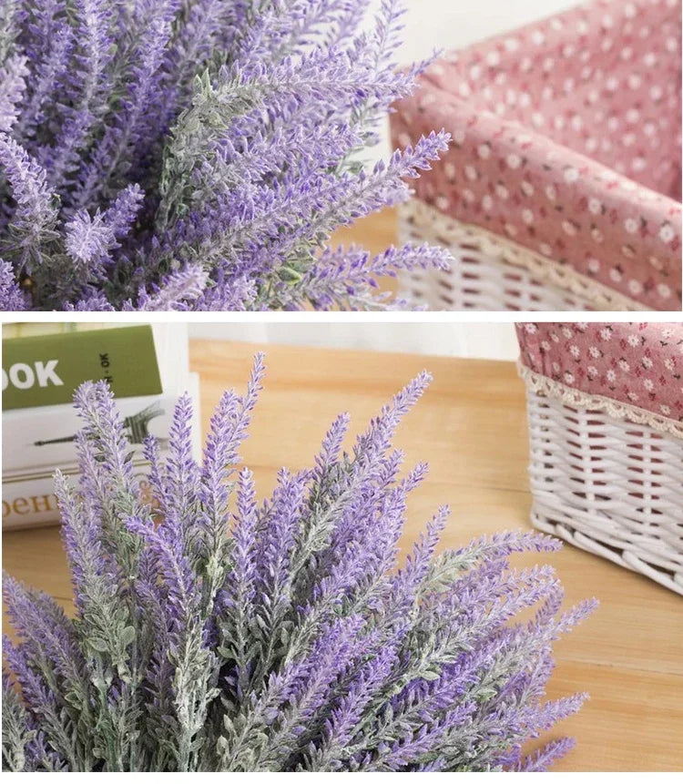 Artificial Purple Lavender Flowers – Fake Lavender Stems