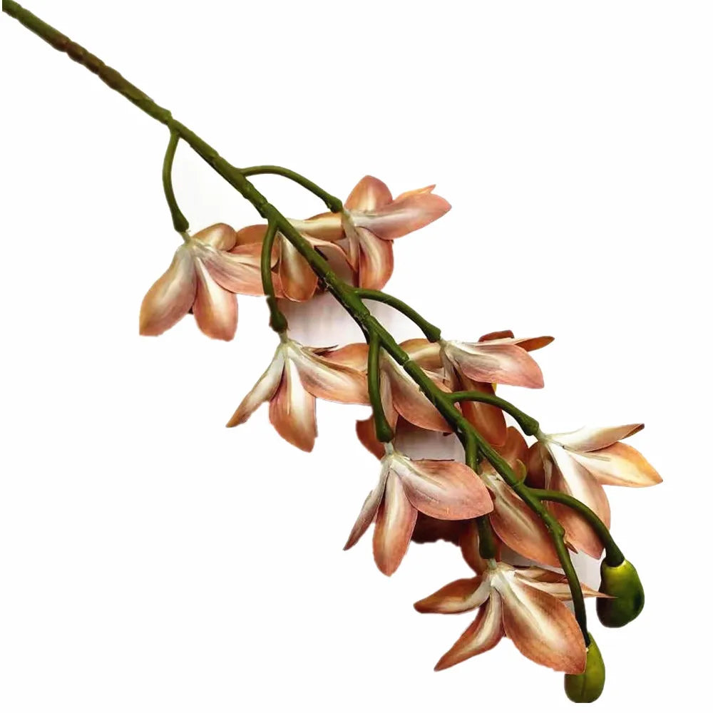 Artificial Real Touch Orchid Plant – 10 Head PU Tropical Orchid Stem