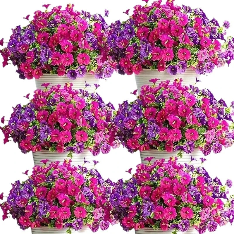 Artificial Morning Glory Flower Vine – Silk Hanging Floral Garland for Wedding Arch, Outdoor Garden Decor, Valentine’s Day Wreath, DIY Home Decorations