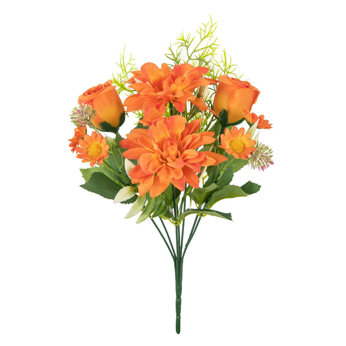 Artificial Dahlia Rose Bouquet – Silk Faux Flowers