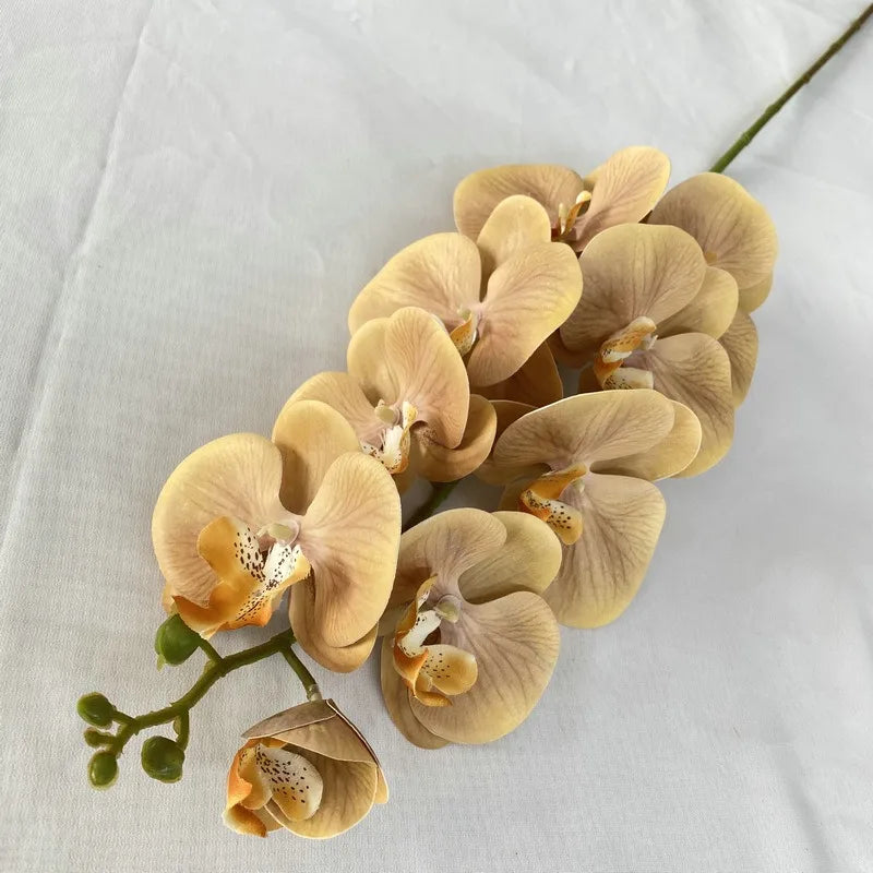 38" Artificial Butterfly Orchid Bouquet Bulk – 9-Head Faux Phalaenopsis Orchids