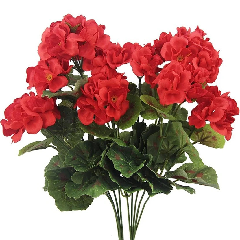Artificial Begonia Flower Plant Bulk- Outdoor