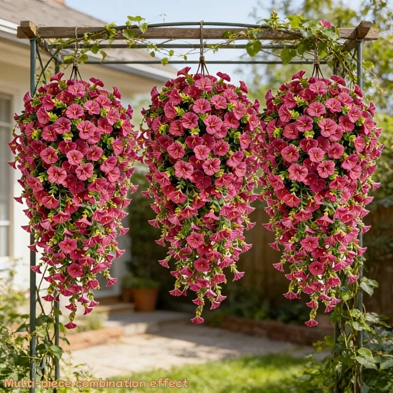 UV-Resistant Artificial Morning Glory Vines
