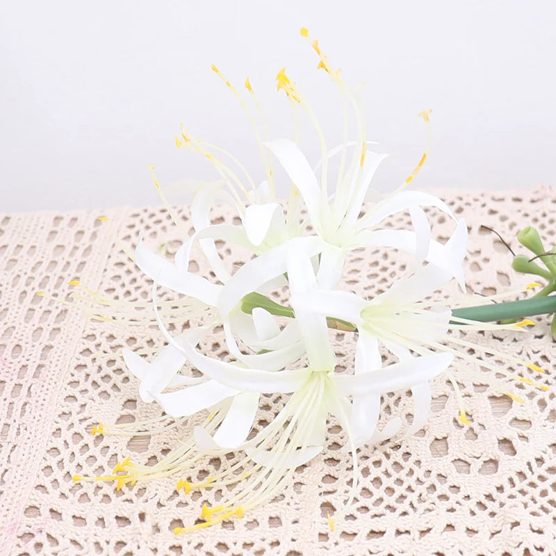 Artificial Higan Flower Long Branch Bulk – Silk Lycoris Orchid Stem