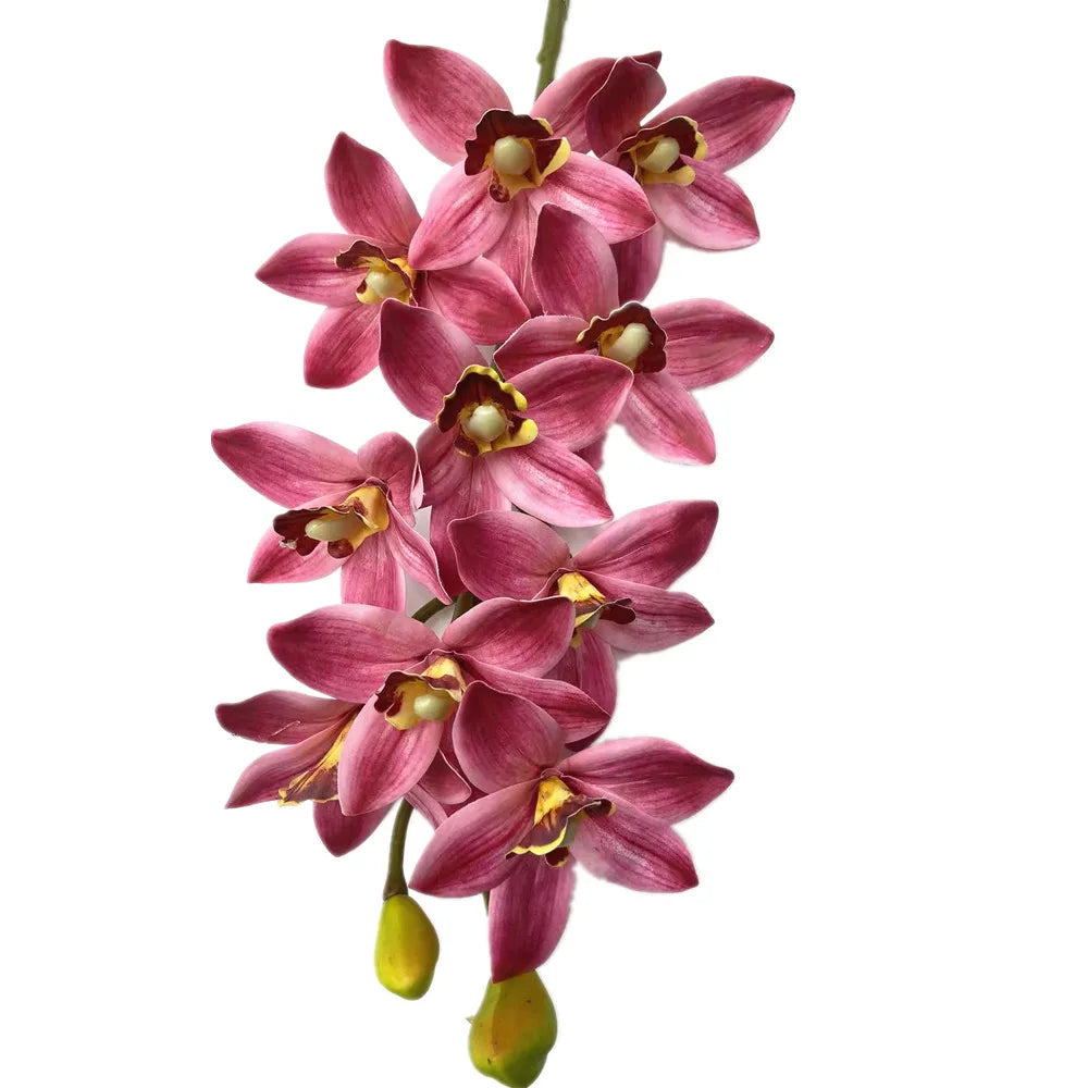 Artificial Cymbidium Orchid Stems Bulk (4PCS) – Real Touch Orchids
