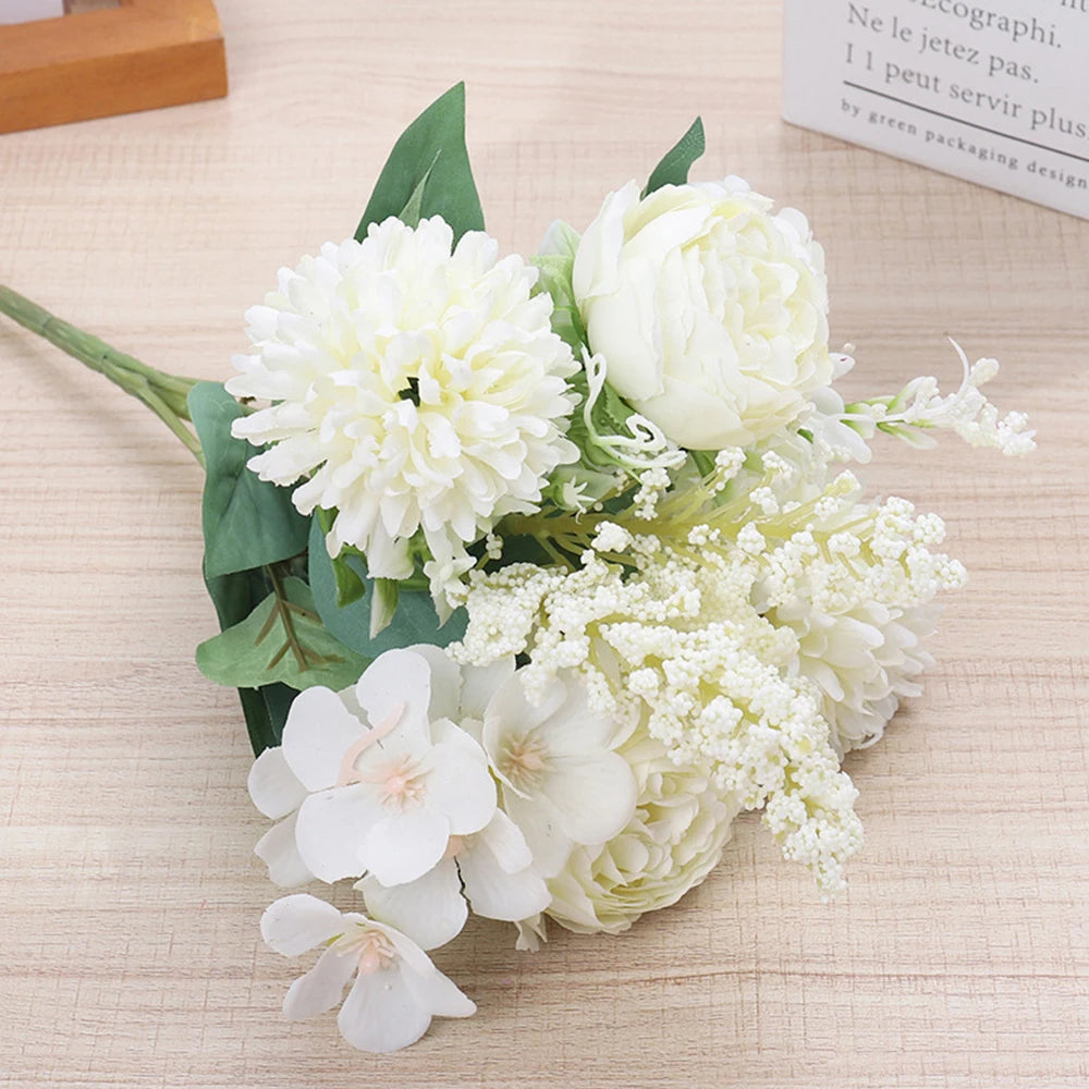 Artificial Peony Bouquet Bulk – Simulated Faux Peony Flower