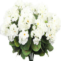 Bulk Artificial Begonia Geranium Silk