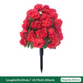 Artificial Begonia Flowers Bulk – Faux Bush Spikes for Outdoor Planters