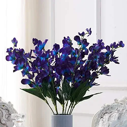 10PCS Artificial Orchid Stems Bulk – Butterfly Orchid Long Stem Faux Flowers