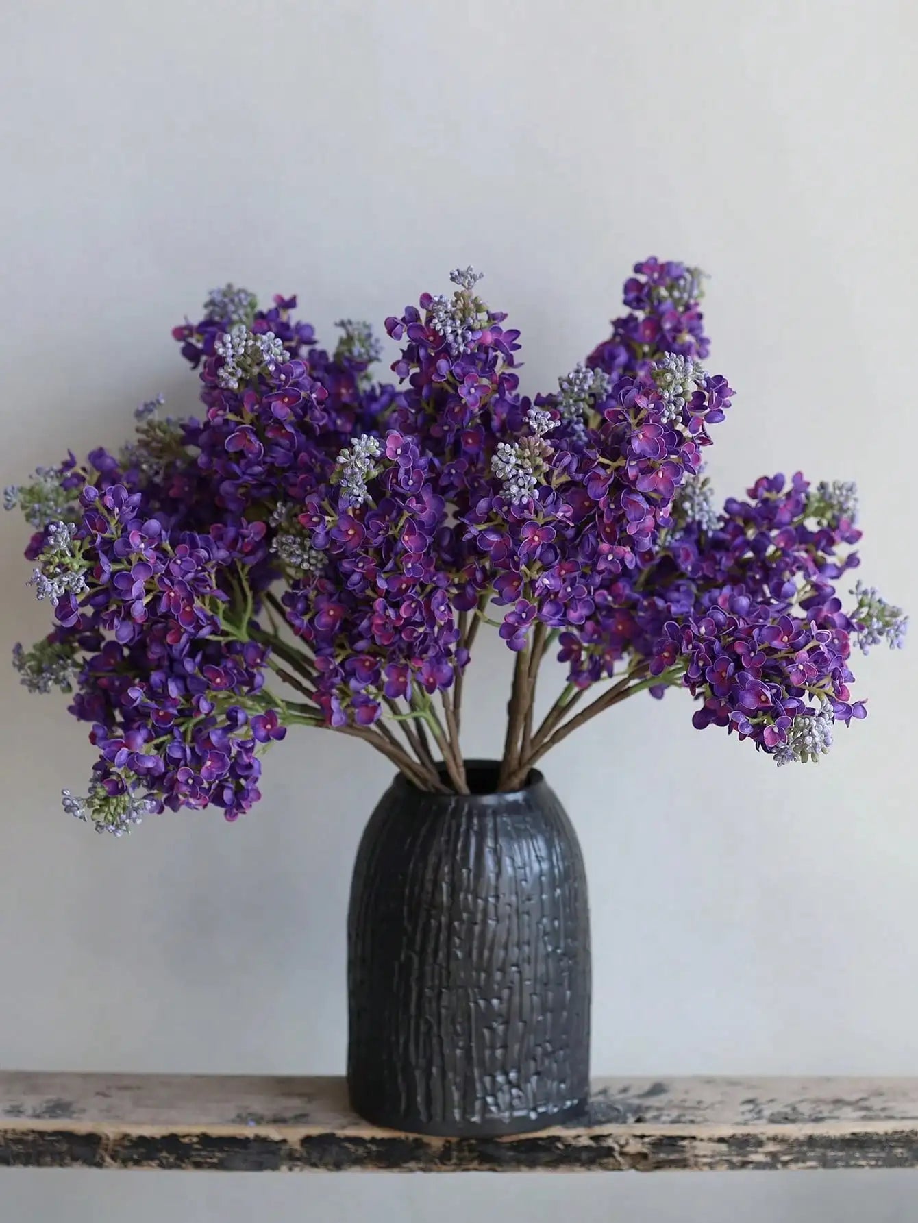 Artificial Purple Lilac Branch – 24.8" Real Touch Flowers