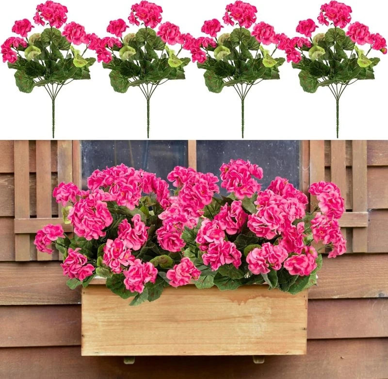 Artificial Begonia Flower Plant Bulk- Outdoor