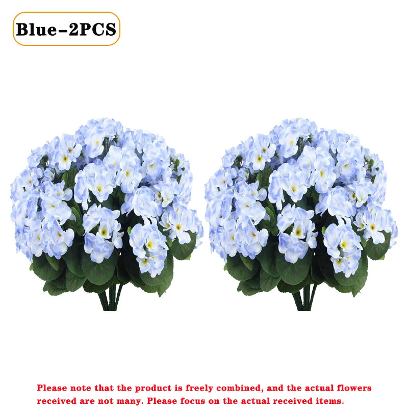 Artificial Begonia Flowers Bulk 1–8PCS