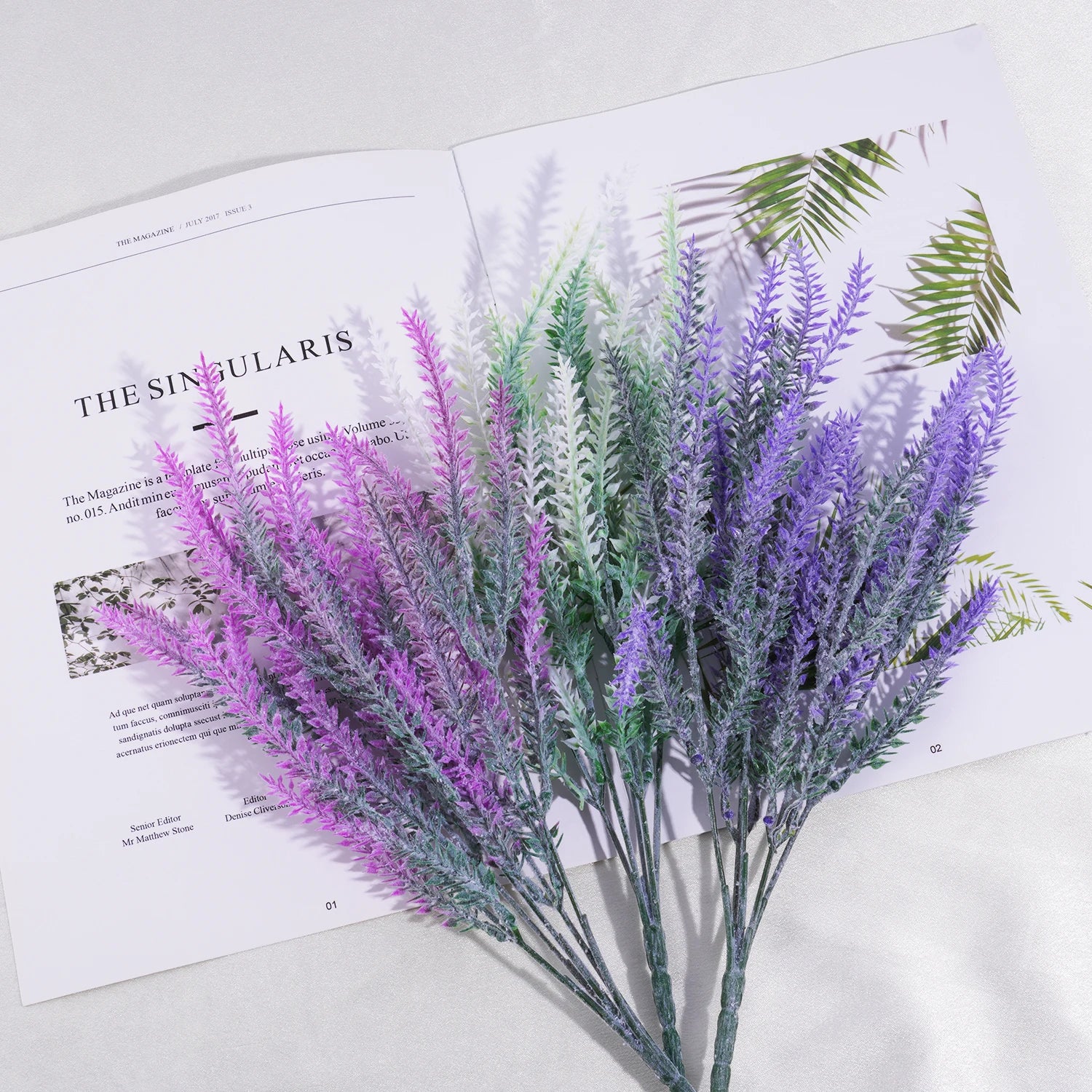 Artificial Lavender Flower Bouquet Bulk – Realistic Silk Lavender Stems