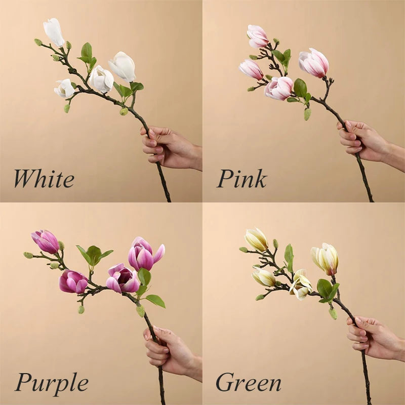 Artificial Magnolia Branch – Silk Artificial Flower Stems
