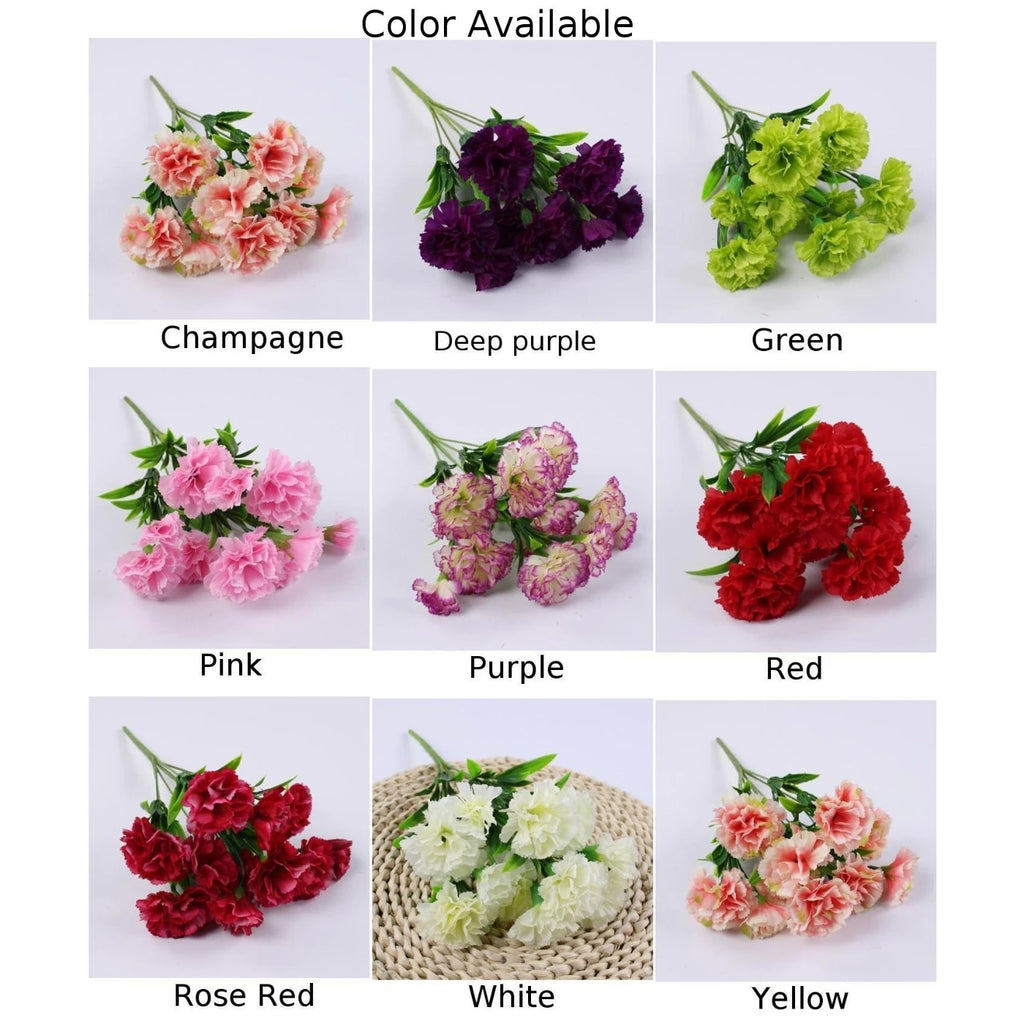 Artificial Red Geranium & Azalea Flower Bush – UV Resistant Silk Faux Outdoor Plants for Garden, Home Decor, Wedding & Event Decoration