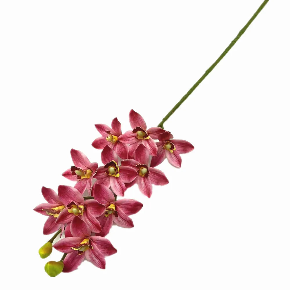 Artificial Cymbidium Orchid Stems Bulk (4PCS) – Real Touch Orchids