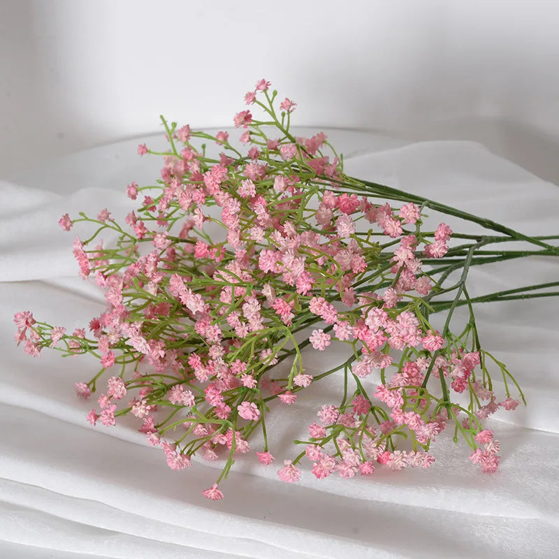 63cm Artificial Baby’s Breath Bouquet – 108 Heads Gypsophila Faux Flowers for Wedding Decor, DIY Floral Arrangements, Home Centerpieces, Party Decorations