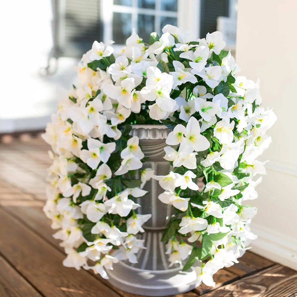 Artificial Outdoor Hanging Flowers – Geranium Morning Glory Bougainvillea Garland
