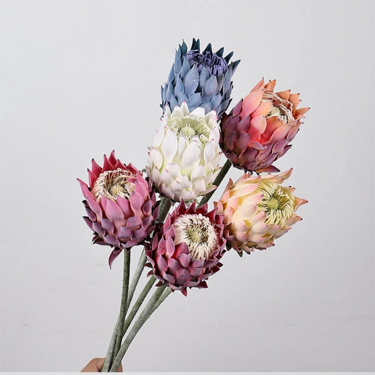27.5" Artificial King Protea Flower – Nordic Thistle