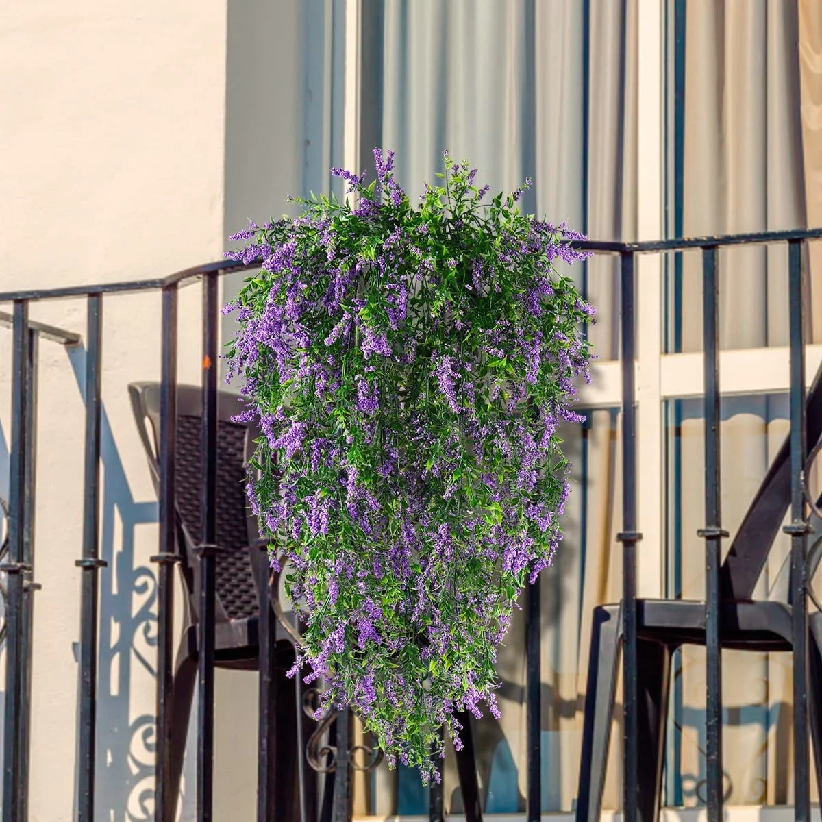 2PCS Artificial Baby’s Breath Ivy Vine – Hanging Faux Flowers Garland for Wedding Decor, Garden, Window, Home Wall & Outdoor Floral Decoration