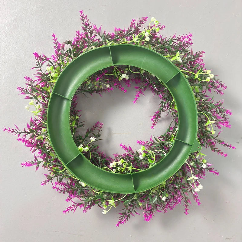 Artificial Lavender Wreath Set – Hanging Lavender Wreaths for Indoor/Outdoor