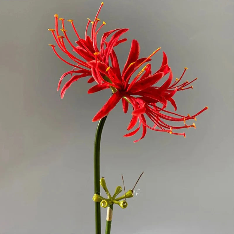 Artificial Higan Flower Long Branch Bulk – Silk Lycoris Orchid Stem