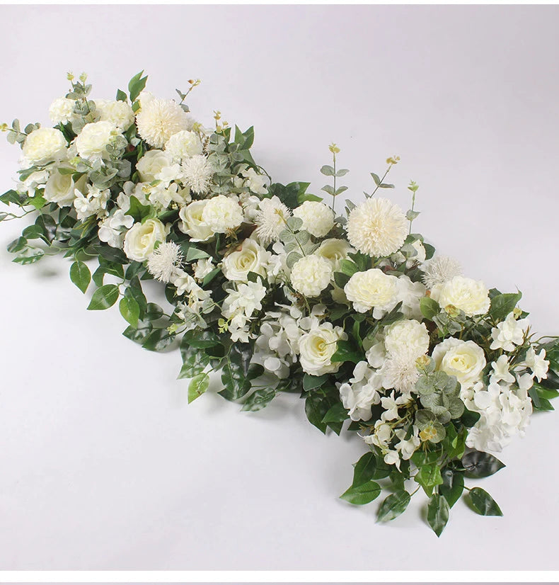 DIY Wedding Flower Wall Backdrop Bulk – Peony Rose Silk Floral Arch Row 50/100cm