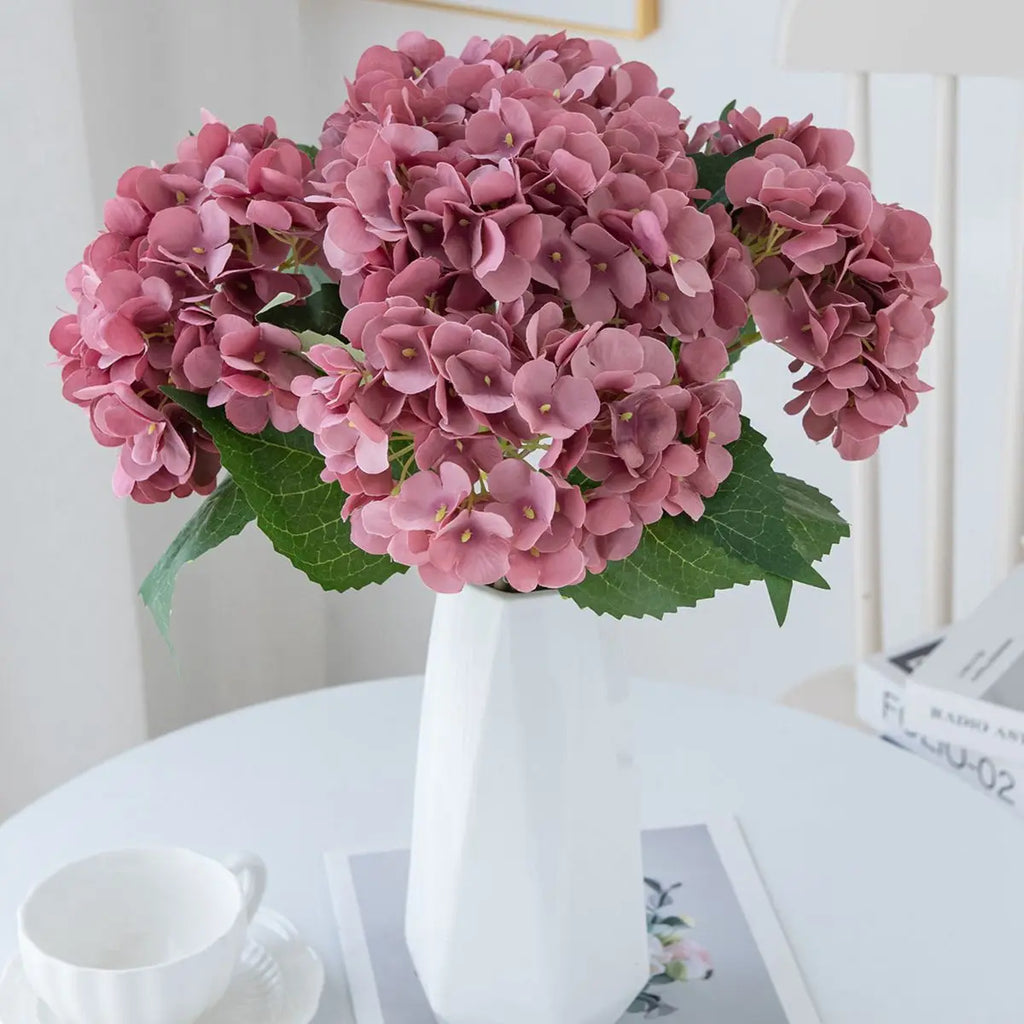 Bulk Artificial Silk Hydrangea Bouquet – Realistic Faux Hydrangea Flowers
