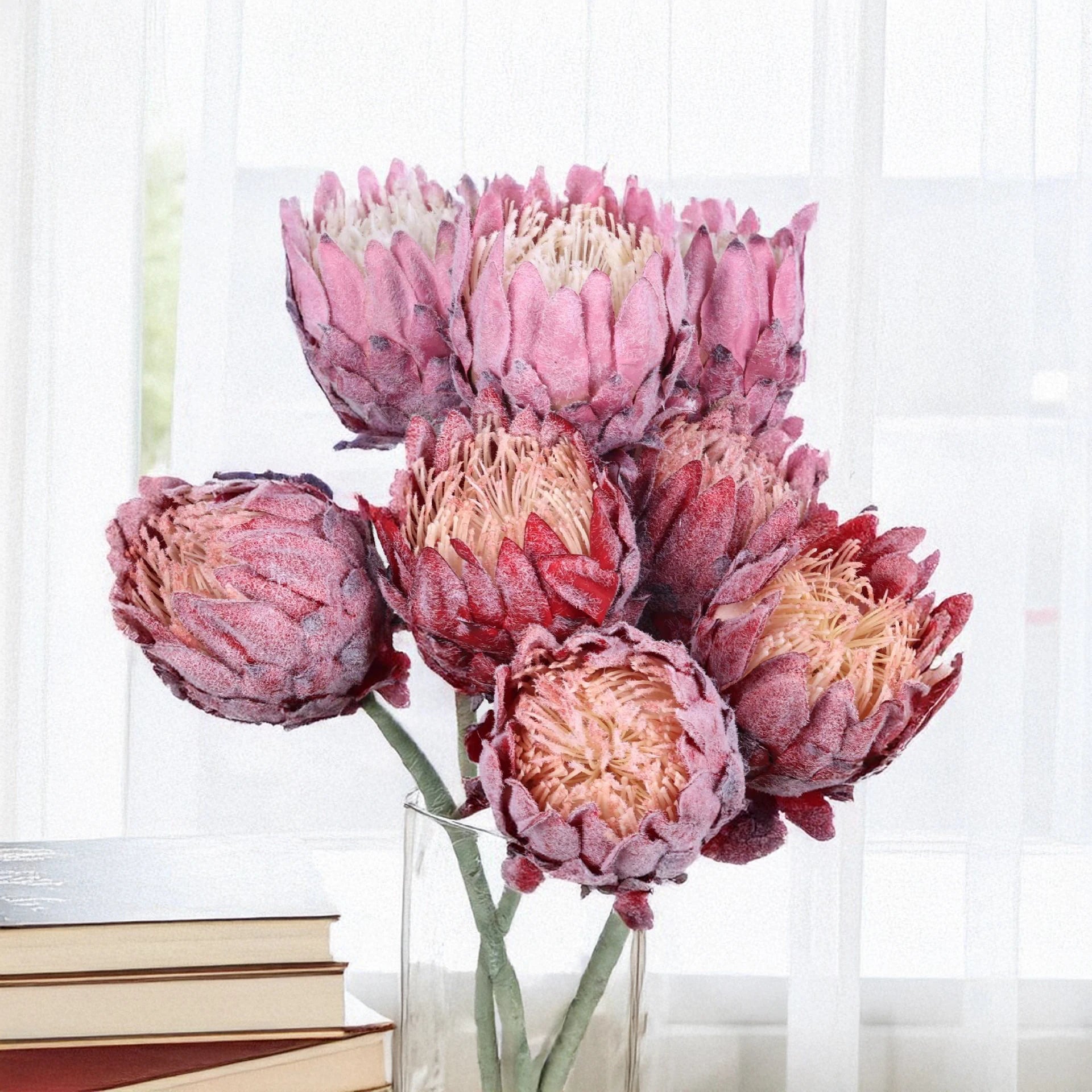 27.5" Artificial King Protea Flower – Nordic Thistle