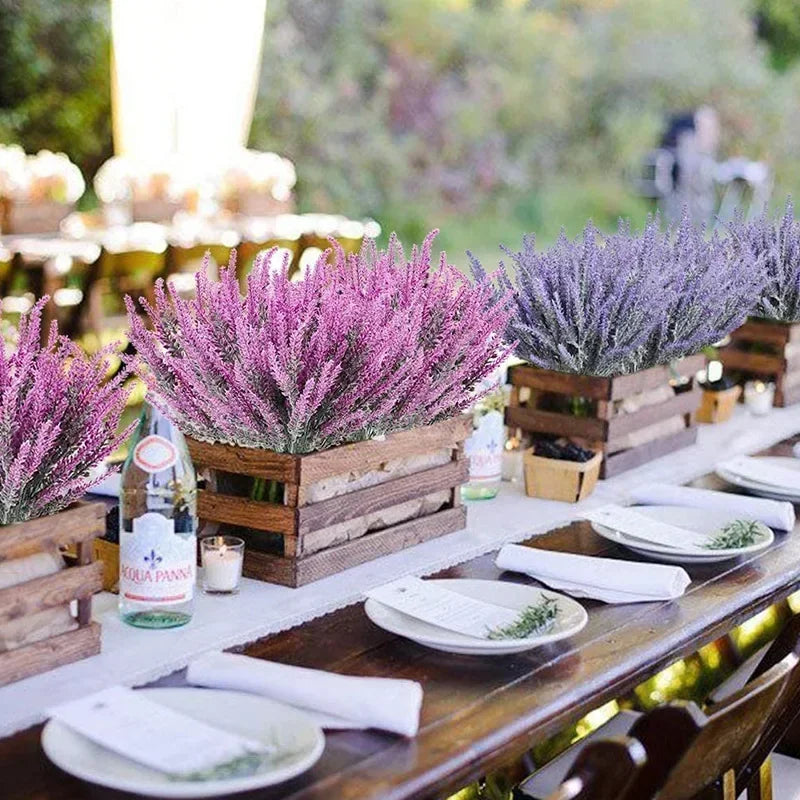 Artificial Purple Lavender Flowers – Fake Lavender Stems