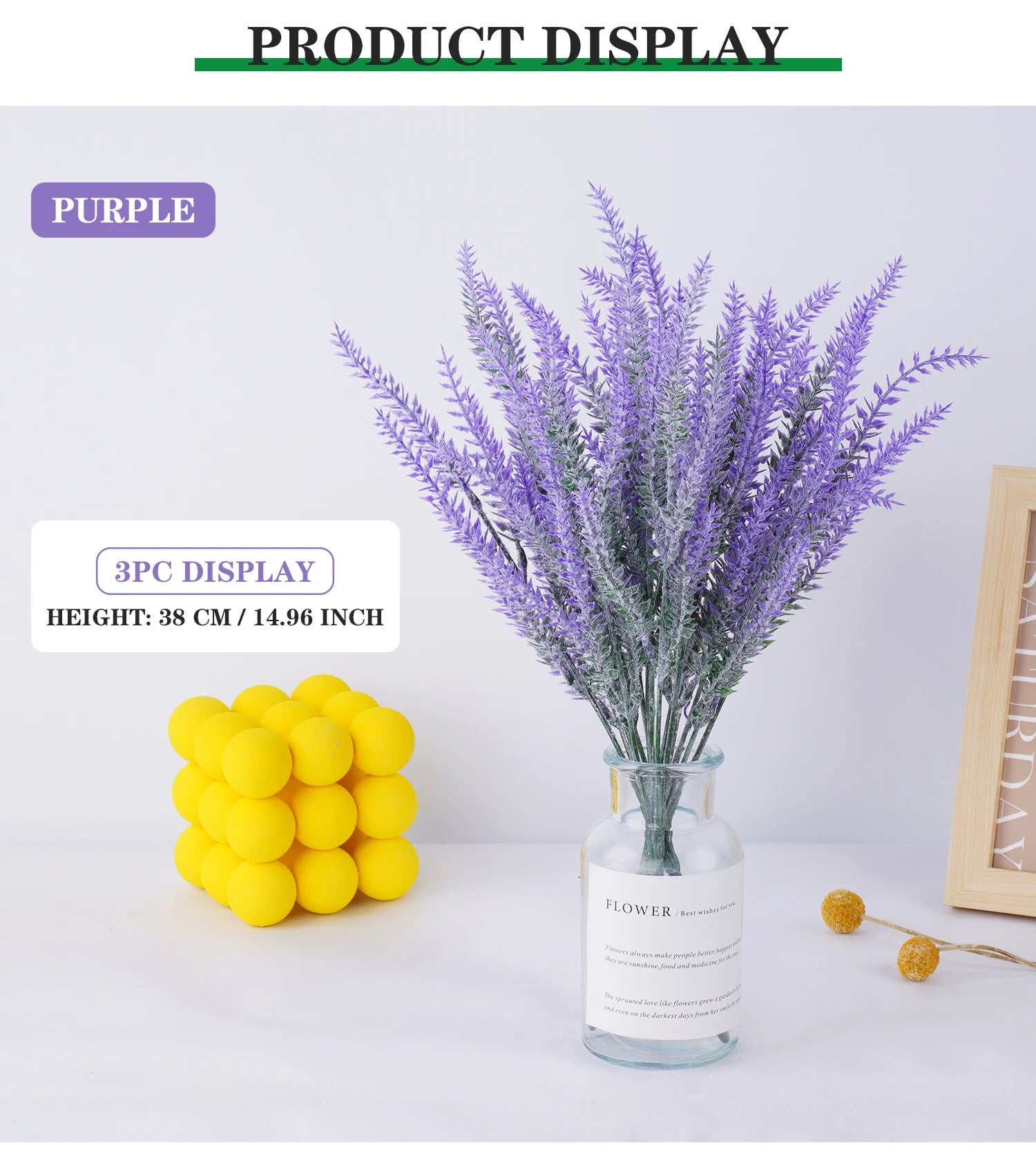 Artificial Lavender Flower Bouquet Bulk – Realistic Silk Lavender Stems