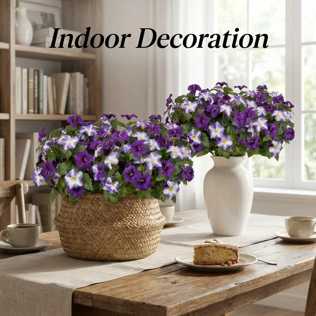 Artificial Petunia Flowers UV Resistant – Outdoor Silk Flower Bouquets
