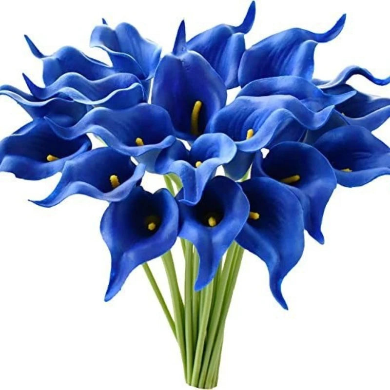 Bulk Real Touch Artificial Calla Lily Flowers (1/5/10/20 PCS) – Premium Latex Look Faux Calla Lily Bouquet