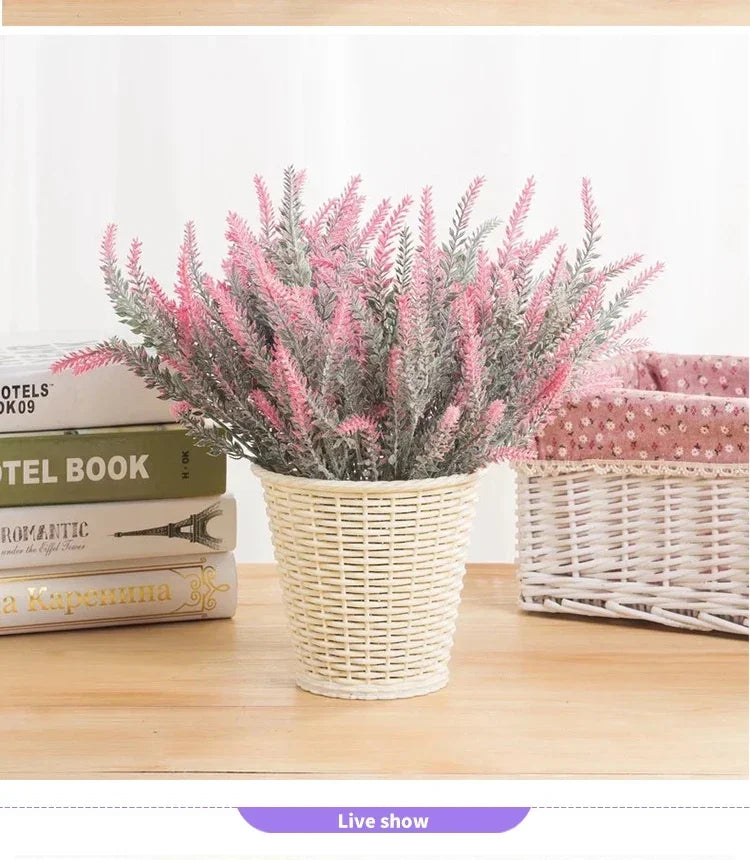 Artificial Purple Lavender Flowers – Fake Lavender Stems