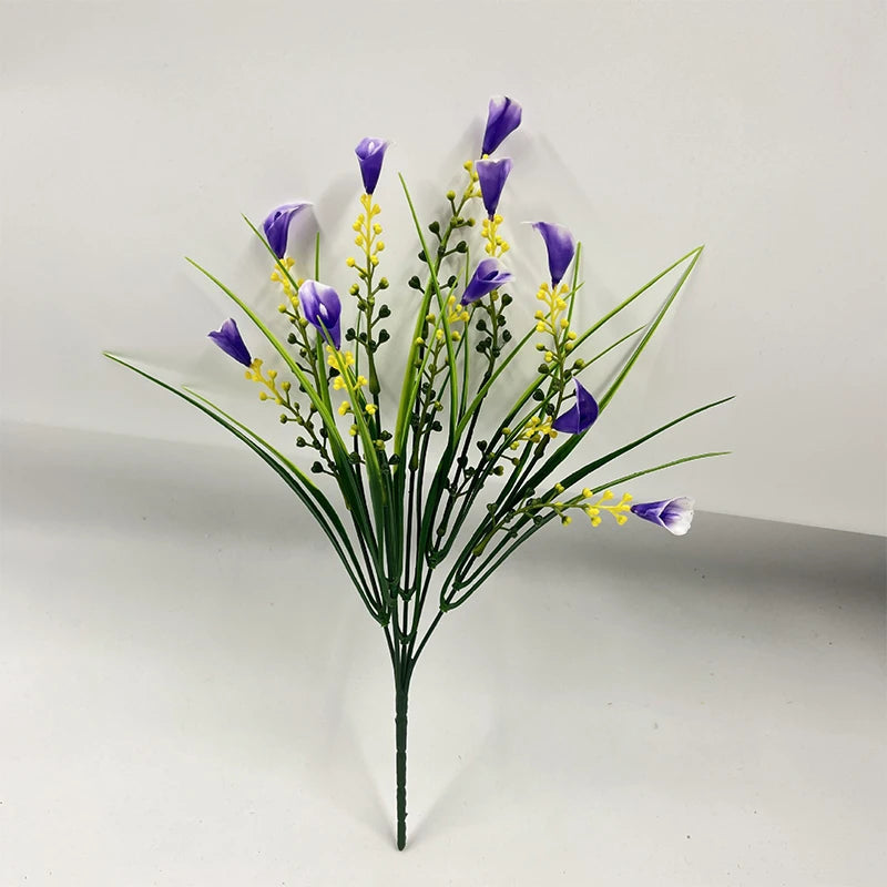 35cm Artificial Calla Lily Bouquet – Realistic Faux Calla Lily Flowers for Home Decor, Wedding Centerpieces, Indoor Floral Arrangements, Garden Decorations