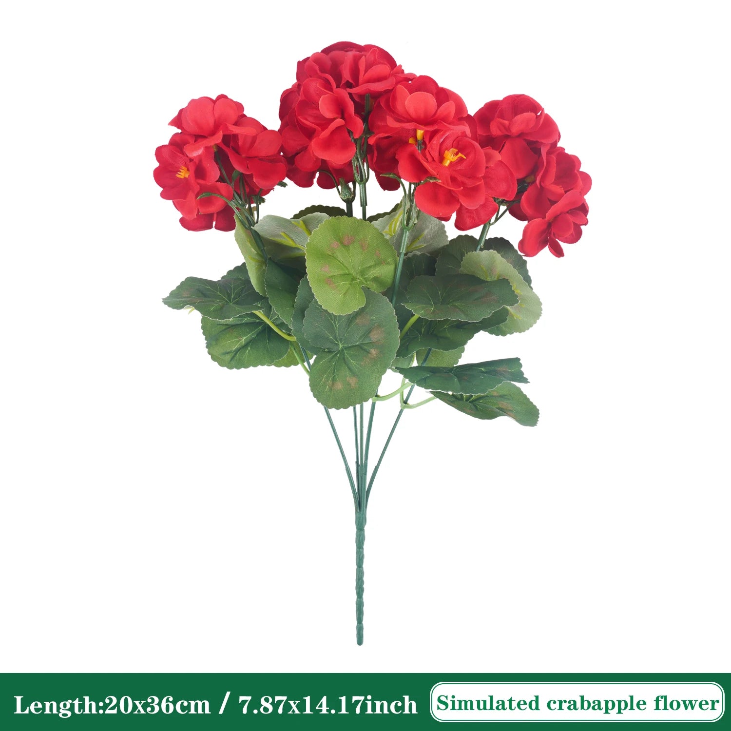 Artificial Begonia Silk Bouquet Bulk – 4/6Pcs