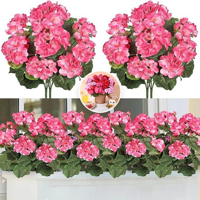 Fake Begonia Flower Plants Bulk – Artificial