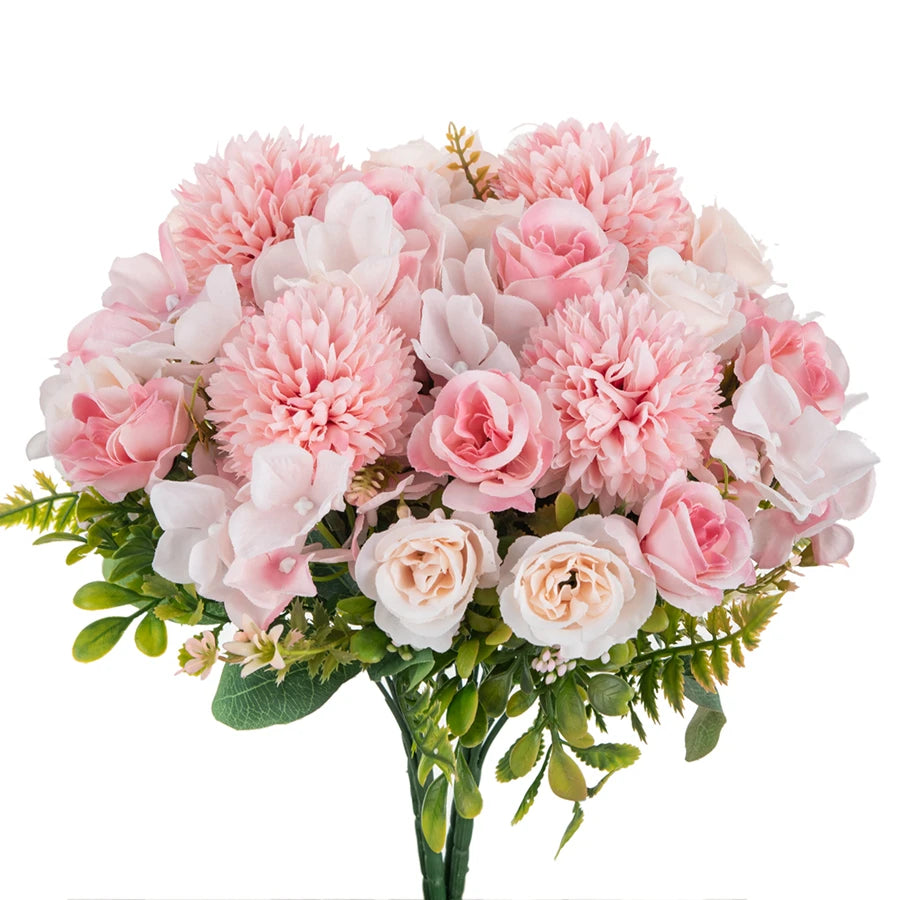 Artificial Rose & Chrysanthemum Bouquet