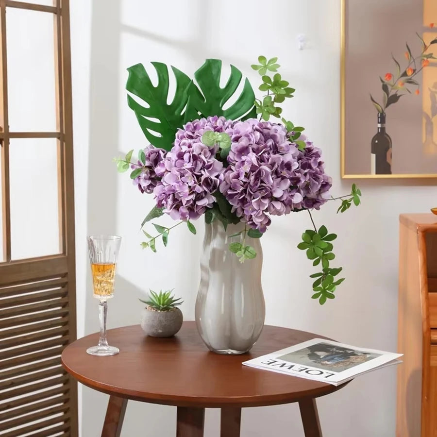Bulk Artificial Silk Hydrangea Bouquet – Realistic Faux Hydrangea Flowers
