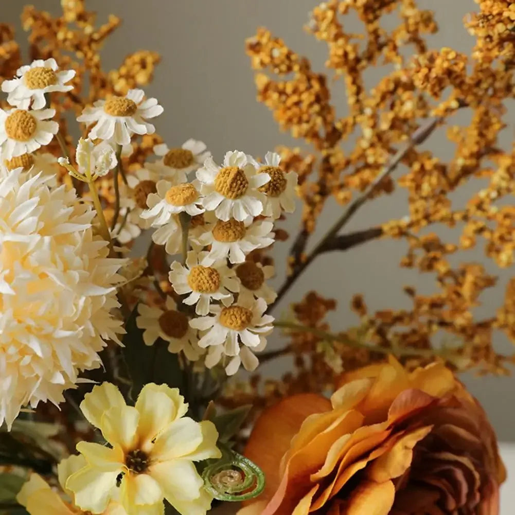 Autumn Artificial Rose Bouquet – Realistic Faux Wedding Flowers