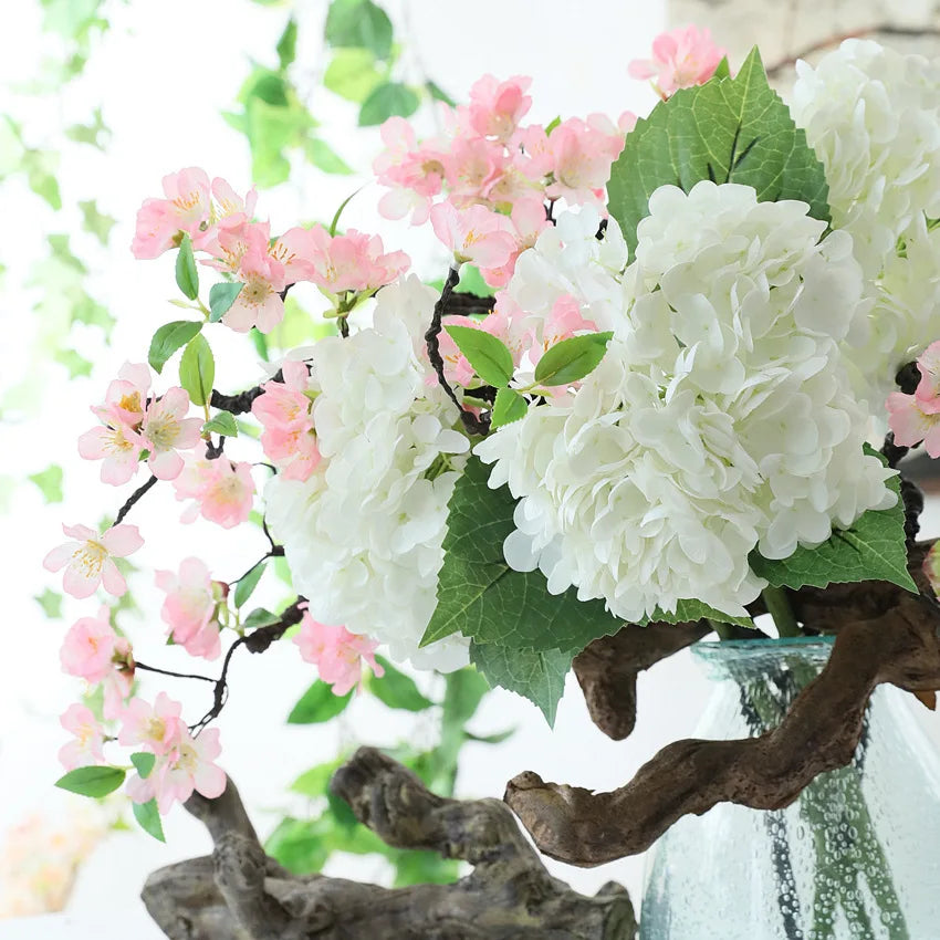 Real Touch Artificial Hydrangea Flowers Bulk – Large Latex Hydrangea Branches