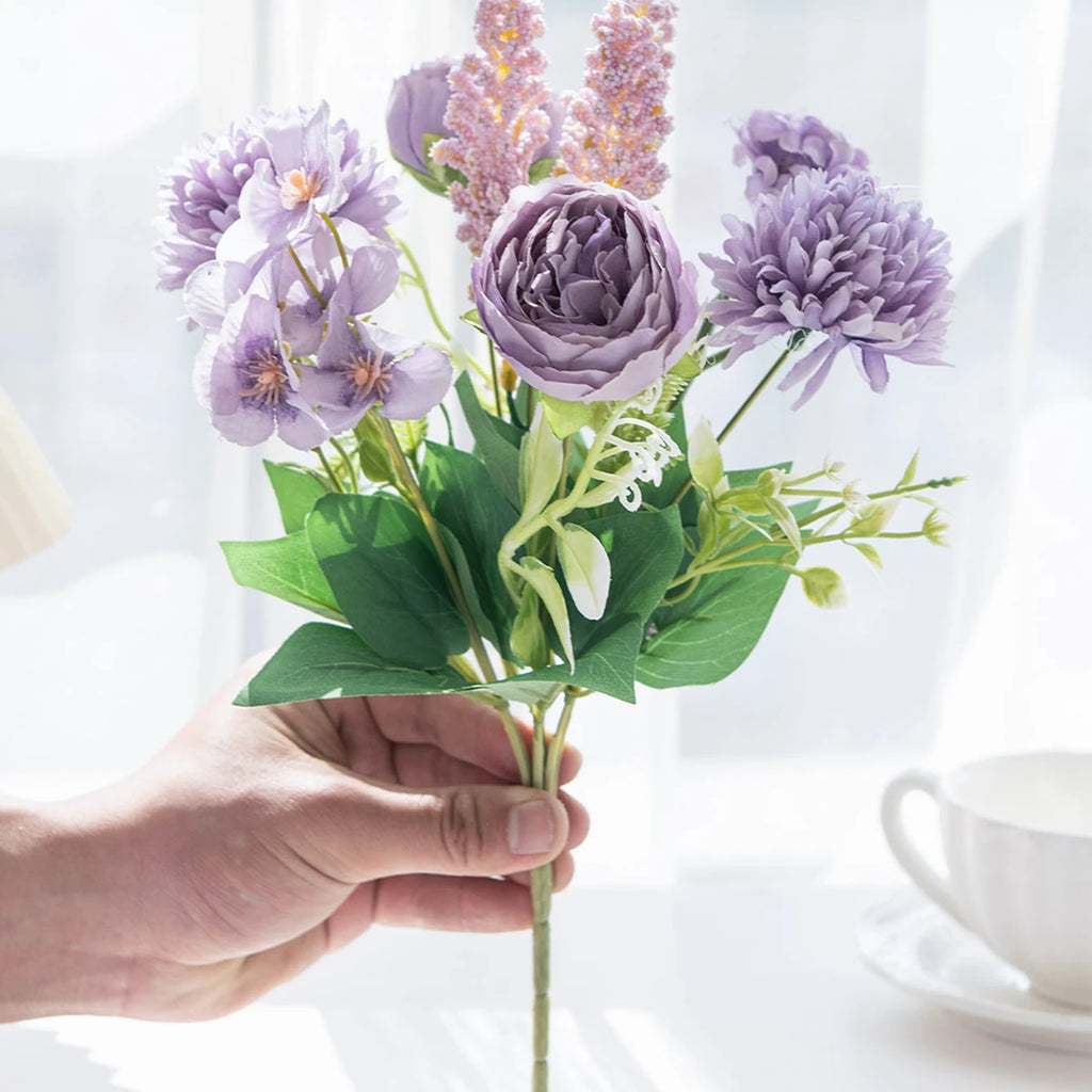 Artificial Peony Bouquet Bulk – Simulated Faux Peony Flower