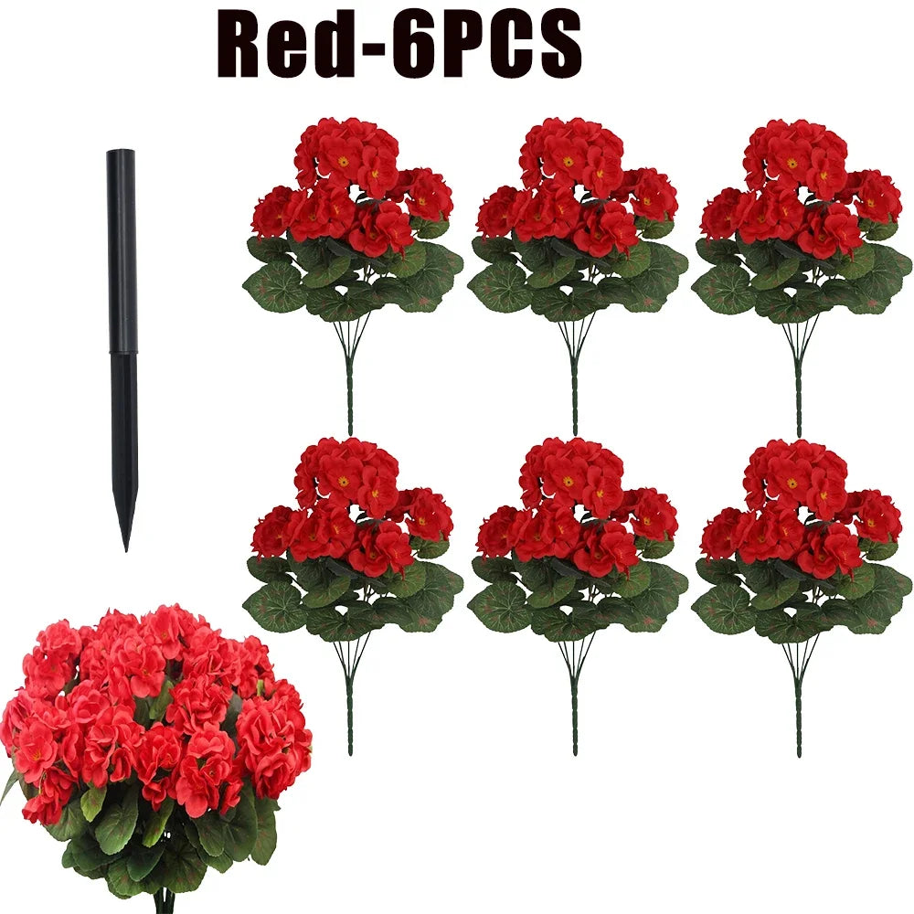 Fake Begonia Flower Plants Bulk – Artificial