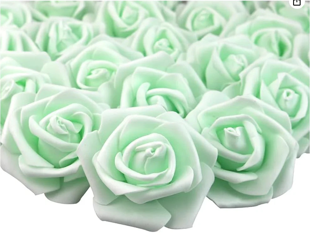 10/20/50PCS Artificial Foam Rose Flowers Bulk – PE Faux Rose Heads